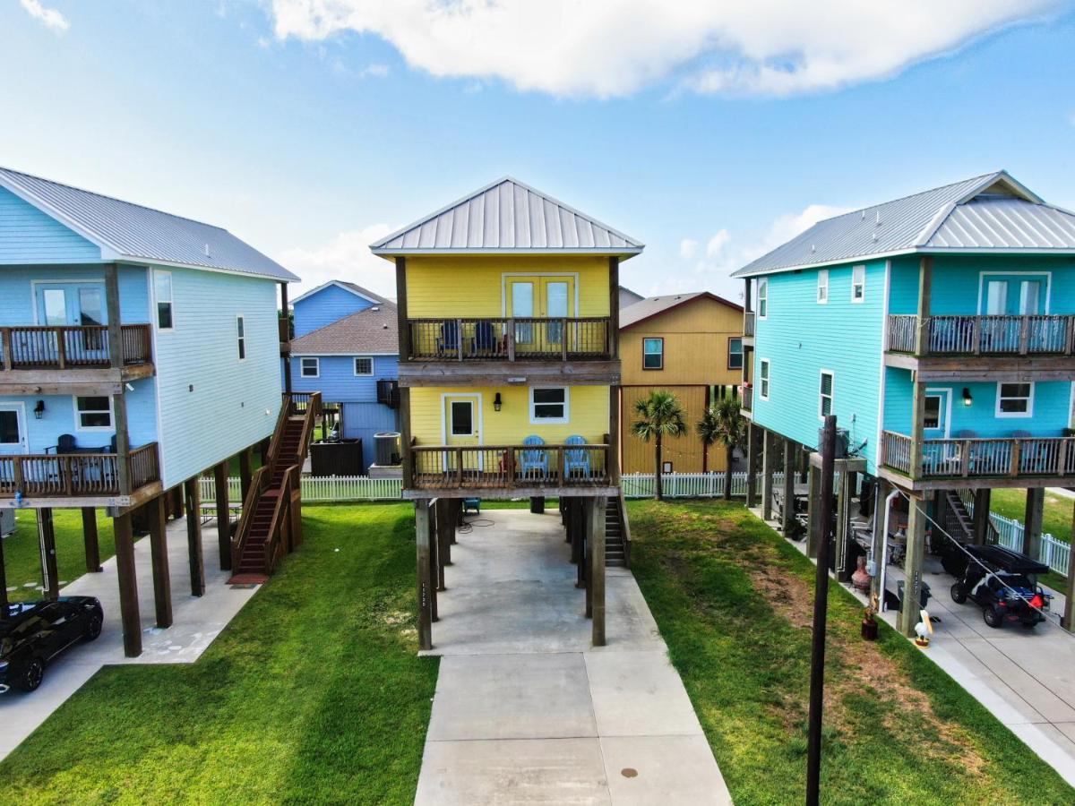 Yellow Beach Haven, Decks, Views, Mere Steps To Sand Galveston Esterno foto